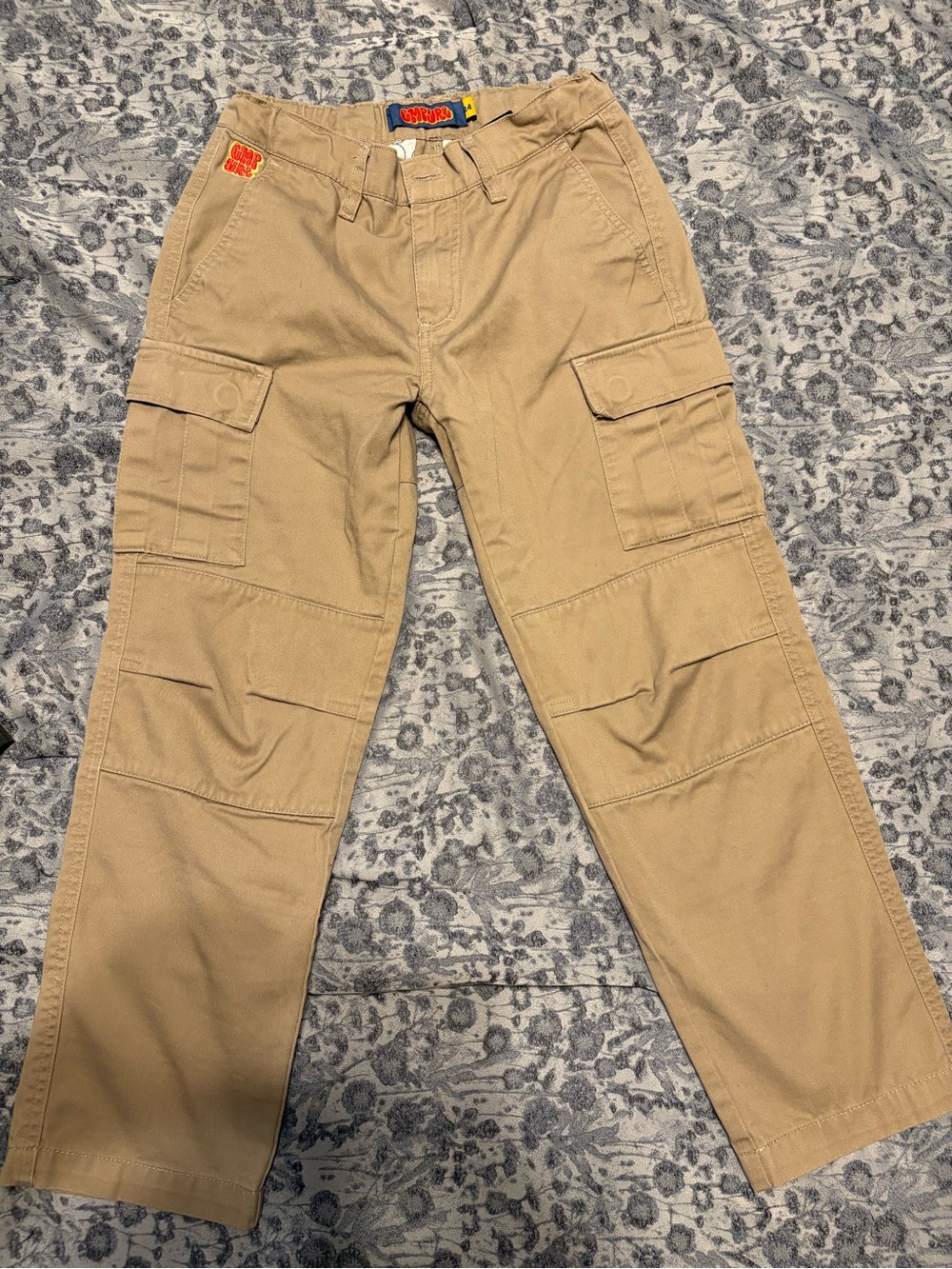 Empyre Kids Tan Cargo Jeans - Utility Pocket Pants